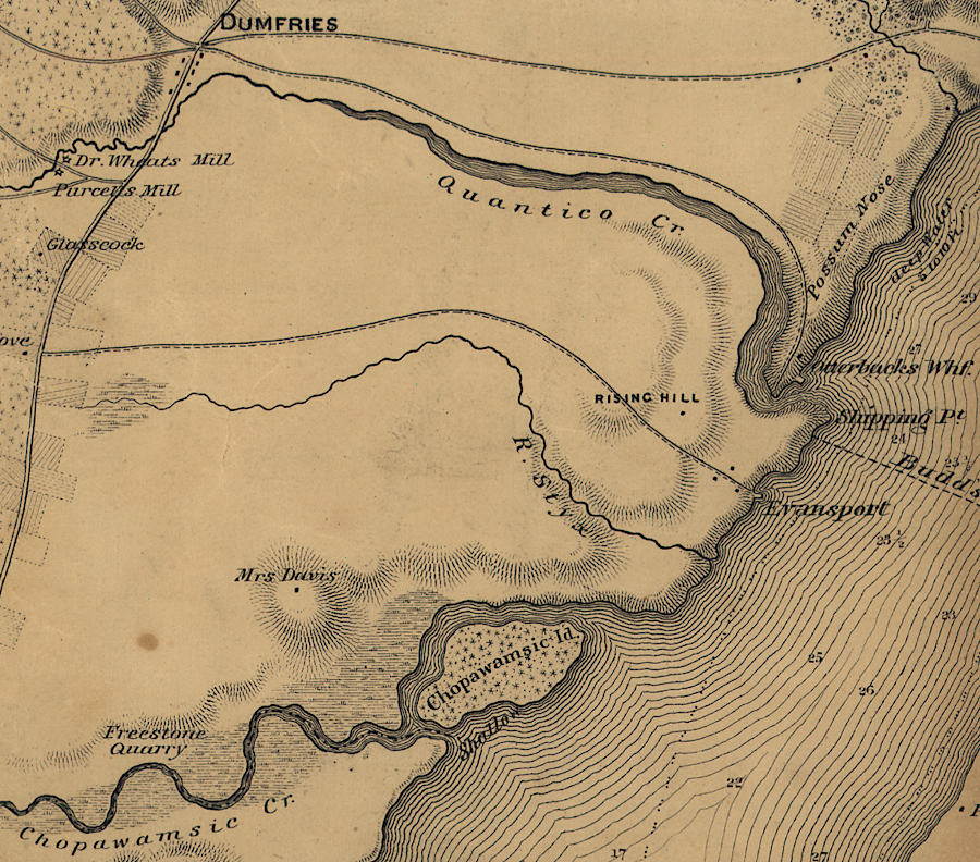Chopawamsic Island during the Civil War
