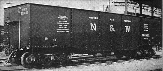 Norfolk and Western 100-ton coal hopper