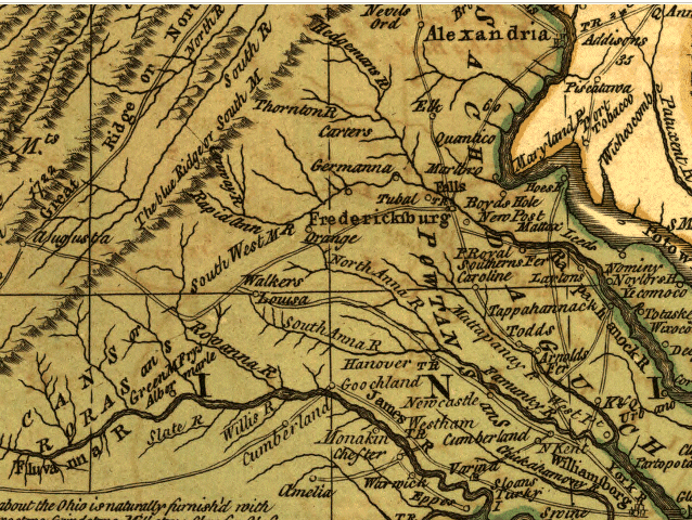 1771 A general map of the middle British colonies in America