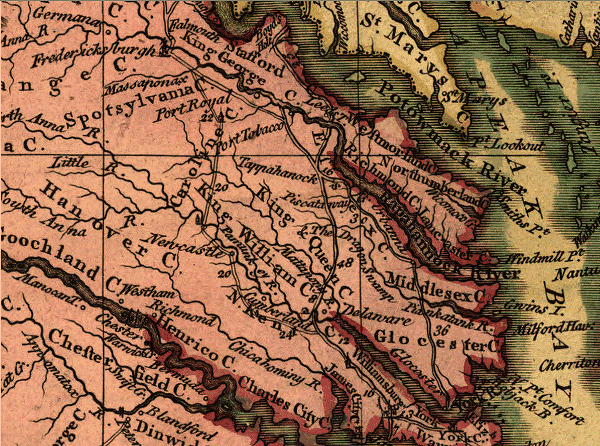 John Mitchell's 1755 A Map of the British and French dominions in North America