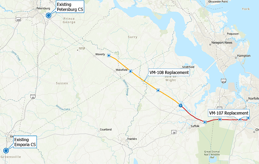 the Virginia Reliability Project of TC Energy was designed to upgrade an existing pipeline to increase delivery of natural gas to Hampton Roads