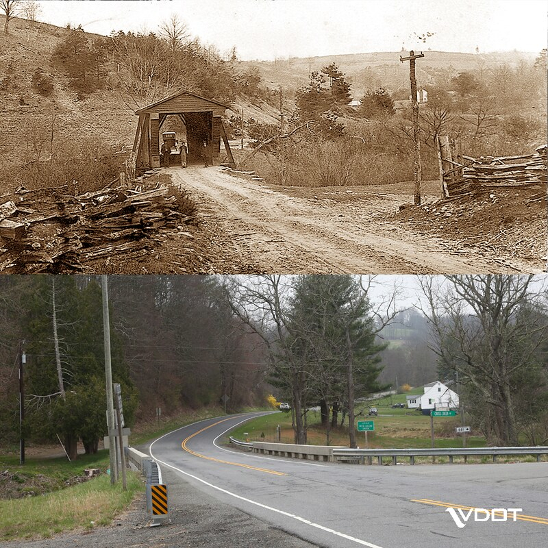 covered bridges have been replaced by structures which can handle more, and heavier, vehicles