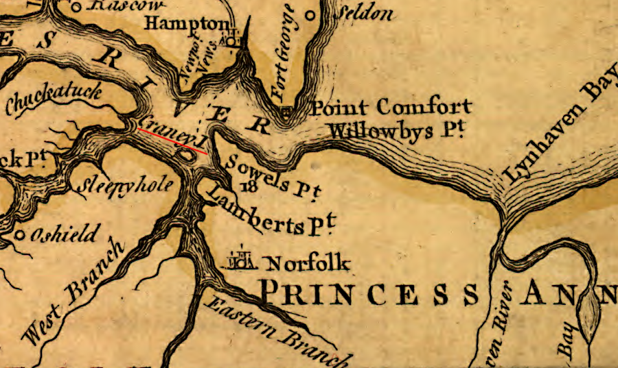 Craney Island in the 1750's