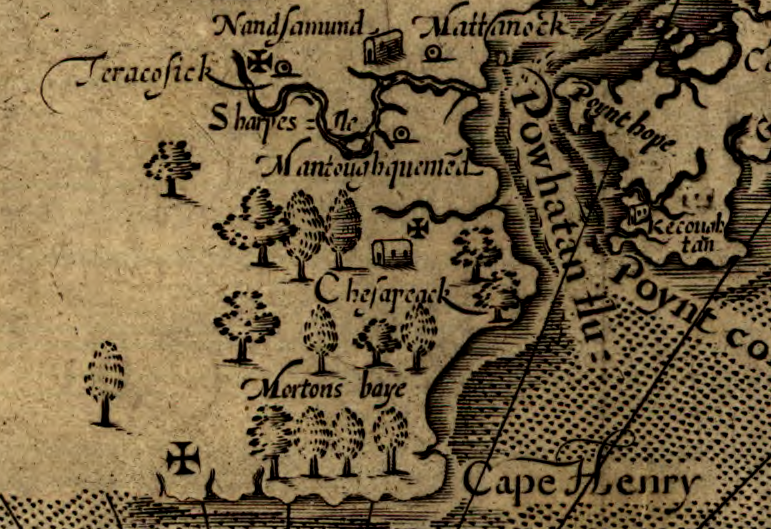John Smith did not record Craney Island on his map