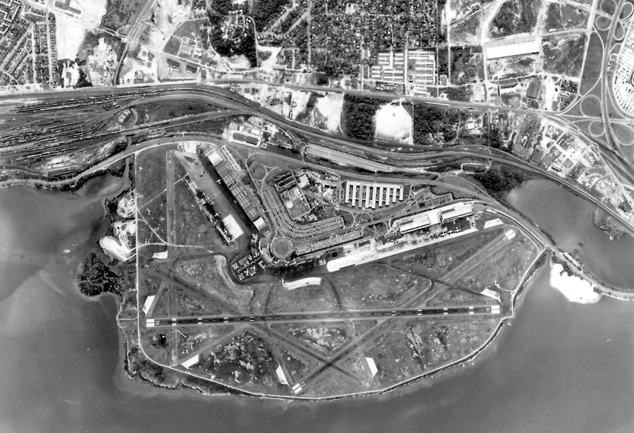 the name of National Airport (DCA) and the terminal have changed since 1941, but not the main runway configuration