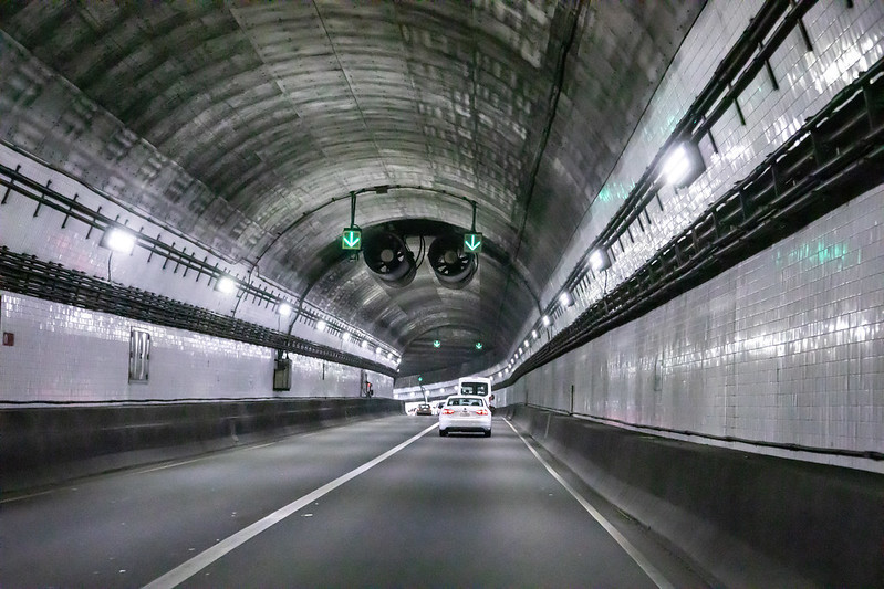 Downtown Tunnel, underneath the Elizabeth River