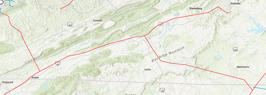 Spectra's East Tennessee Natural Gas pipeline carries gas into southwestern Virginia