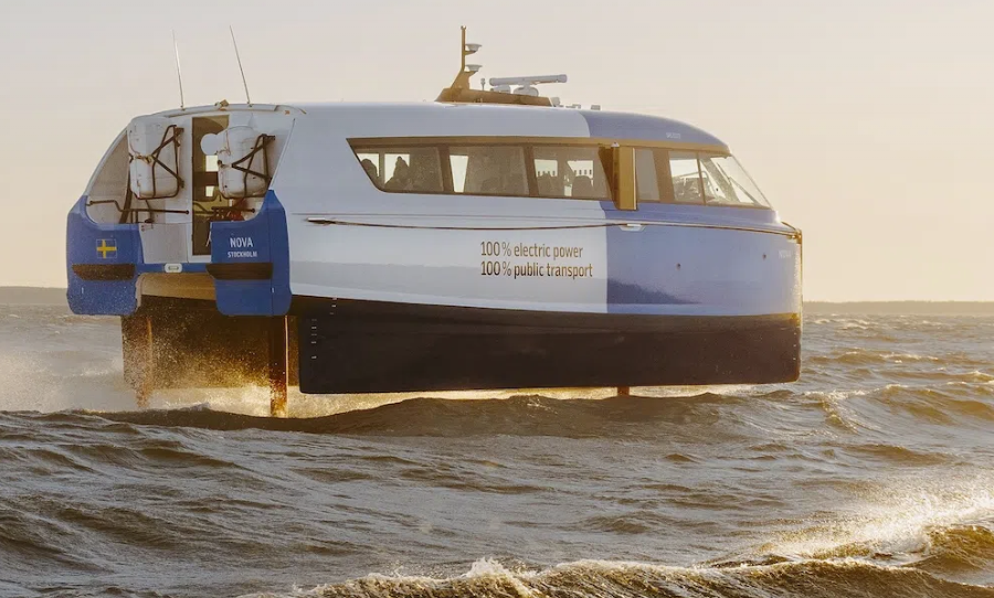 in 2025 Candela, a Swedish company, proposed using electric hydrofoils as commuter ferries on the Potomac River