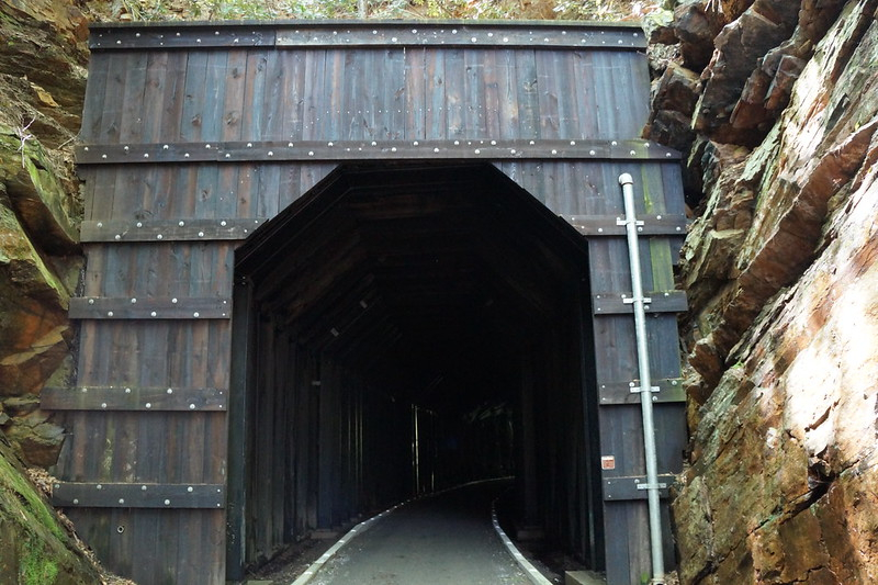 Gambetta Tunnel on the New River Trail, repurposed for recreational use