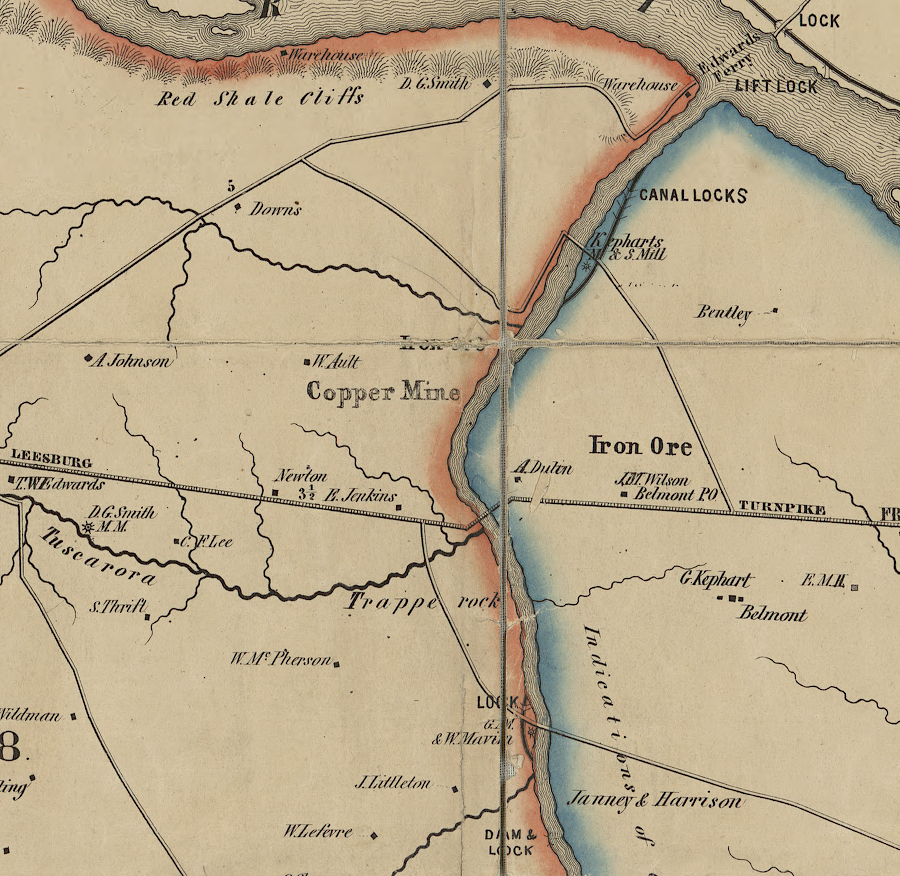 Goose Creek Canal, as envisioned in 1854