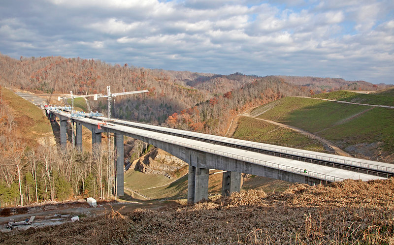 the tallest highway bridge in Virginia was completed between 2011-2015, using Federal funds for the Appalachian Development Highway System