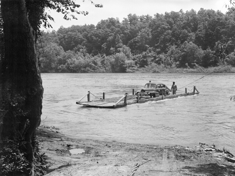 the Hatton Ferry in 1949, when Virginia Department of Highways operated it