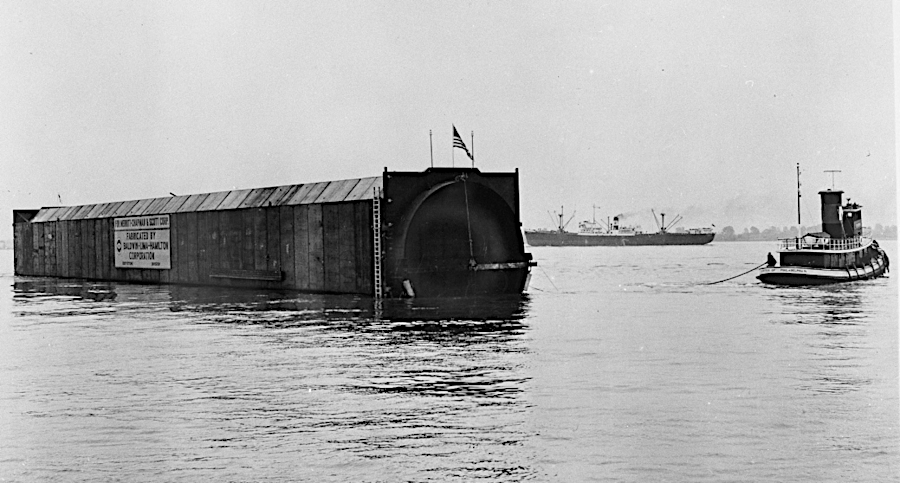 until the Chesapeake Bay Bridge-Tunnel was expanded with a boring machine, all tunnels in the region were built with steel tubes floated to an excavated trench