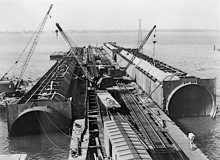 until the Chesapeake Bay Bridge-Tunnel was expanded with a boring machine, all tunnels in the region were built with steel tubes floated to an excavated trench