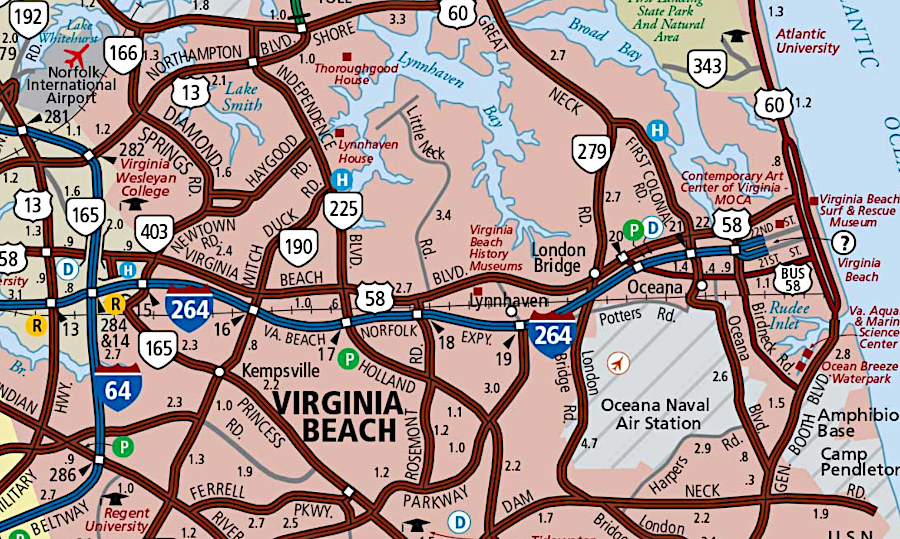 I-264 is a dead-end on its eastern edge, but starts with an even number (2) because it connects to I-64 at two locations further west