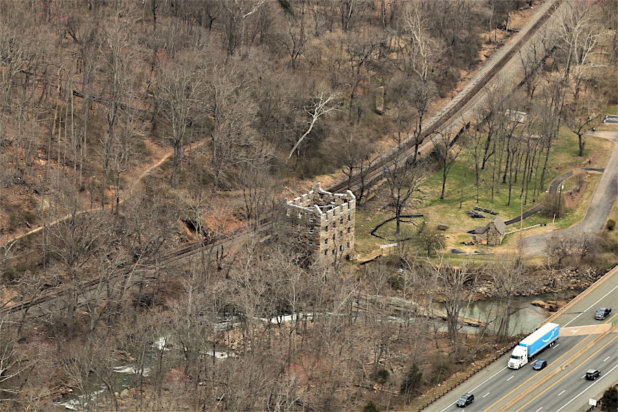 Chapman's Mill, visible from I-66 where it passes through Thoroughfare Gap