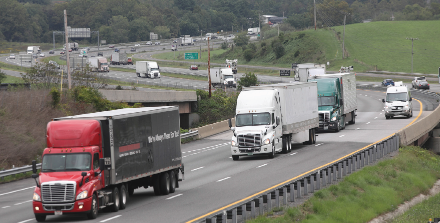 I-81 has the highest percentage of truck traffic of any interstate highway in Virginia