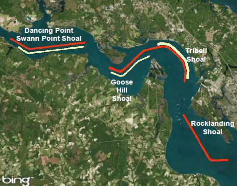 the Corps of Engineers determined that only 3% of the material dredged at Dancing Point-Swann Point migrates back into the channel
