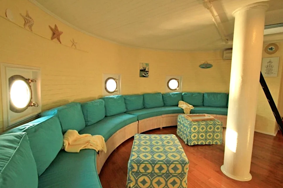 the restored porthole room at Middle Ground Lighthouse