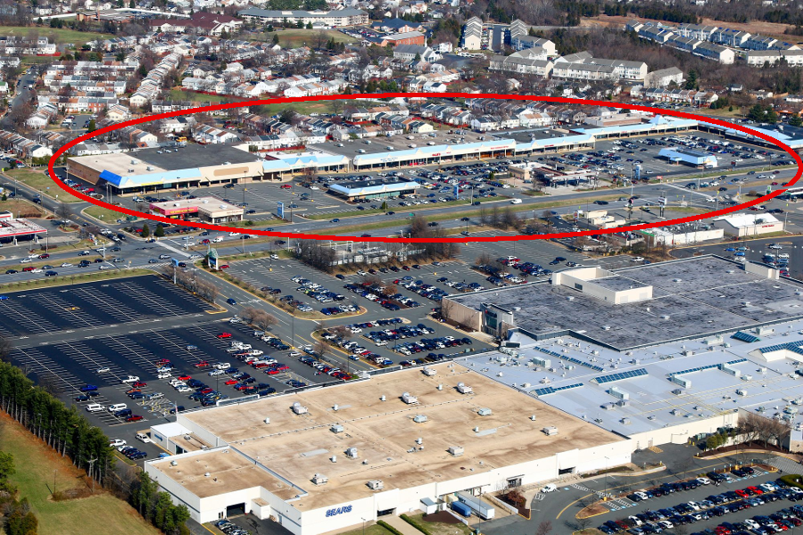 Manaport Shopping Center, opposite Manassas Mall, in 2018