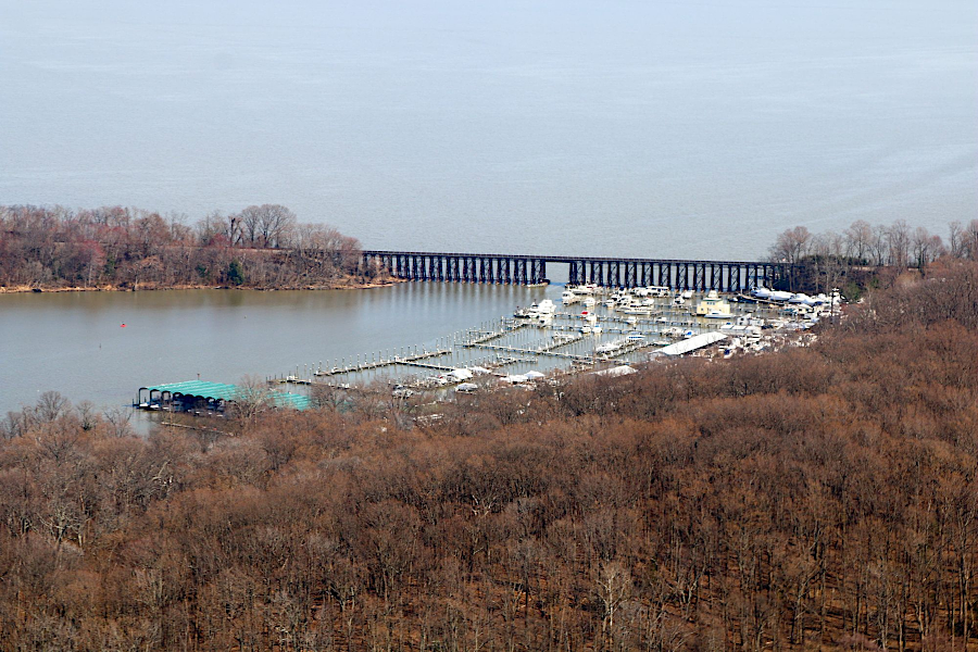 marinas west of CSX railroad bridge needed the Neabsaco Creek channel dredged to maintain access in 2019