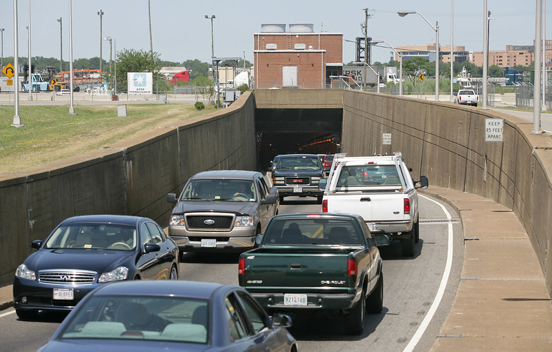 until 2016, Midtown Tunnel traffic squeezed into just one lane in each direction