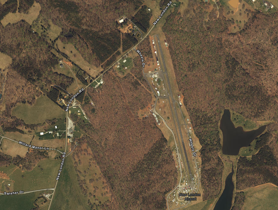 New London Airport in Bedford County started as a dragstrip in 1958