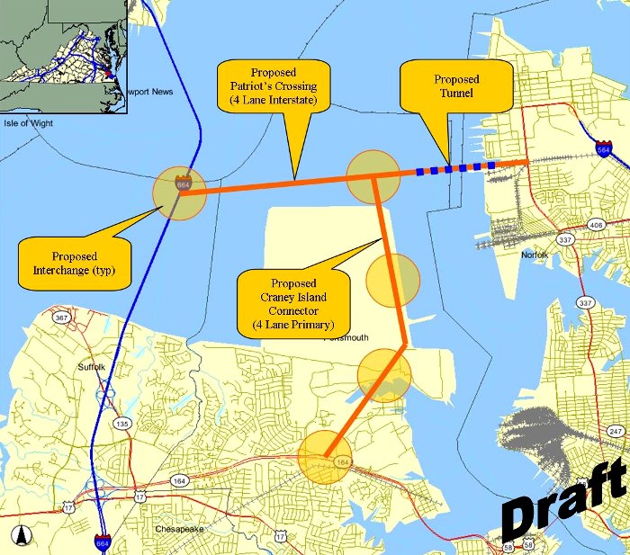 Patriots Crossing, as proposed