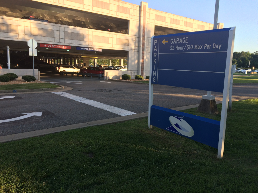 in 2018, parking fees at the Newport News/Williamsburg International Airport (PHF) garage were $10/day maximum