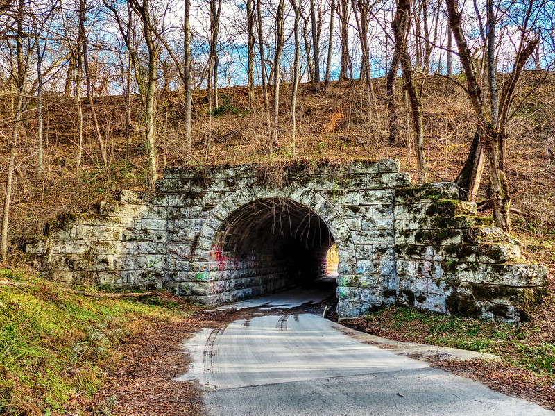 ghosts at Poor House Tunnel in Rockbridge County supposedly try to lure people into the tunnel