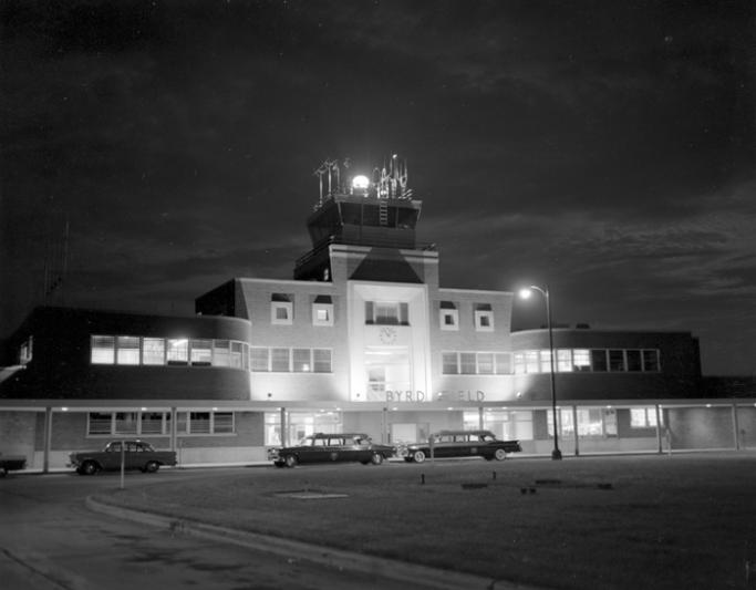 the terminal at Byrd Field