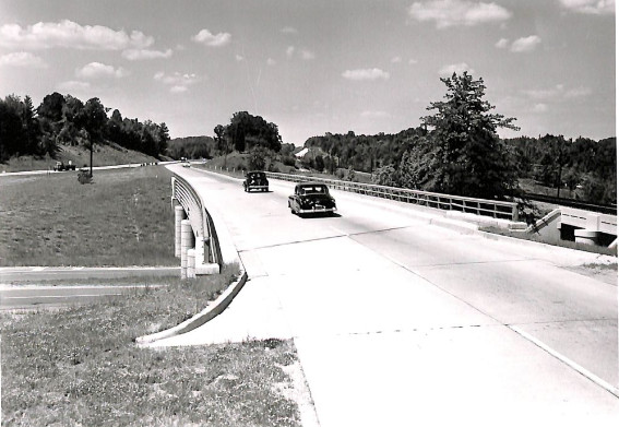 in 1953, Route 1 crossed the Shirley Highway rather than I-95 because there was no interstate highway system yet