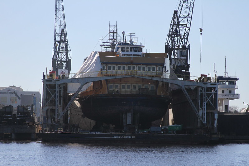 ship maintainance and repair is a major business along the Elizabeth River