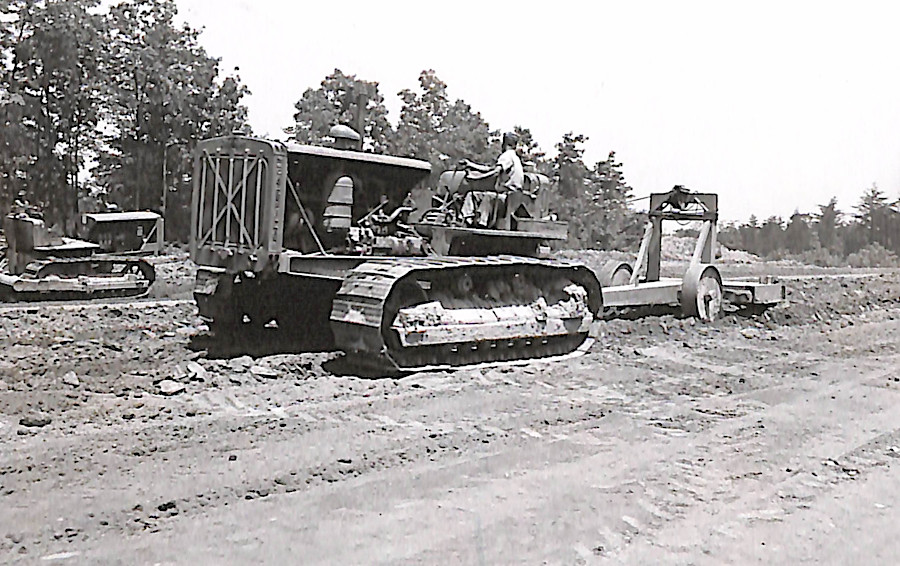 Shirley Highway under construction after WWII