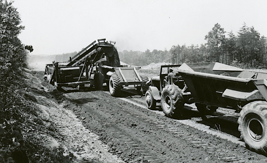 after WWII, the Shirley Highway was extended south of the original Mixing Bowl at the Washington Street interchange to the Occoquan River