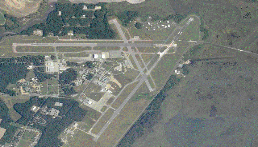 Wallops Flight Facility (and highway bridge to Chincoteague Island)