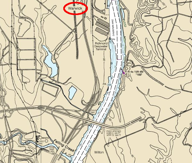 the US Army Corps of Engineers maintains a 25-foot deep channel to the Richmond Marine Terminal (RMT)