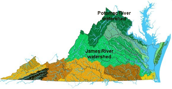 Virginia watersheds