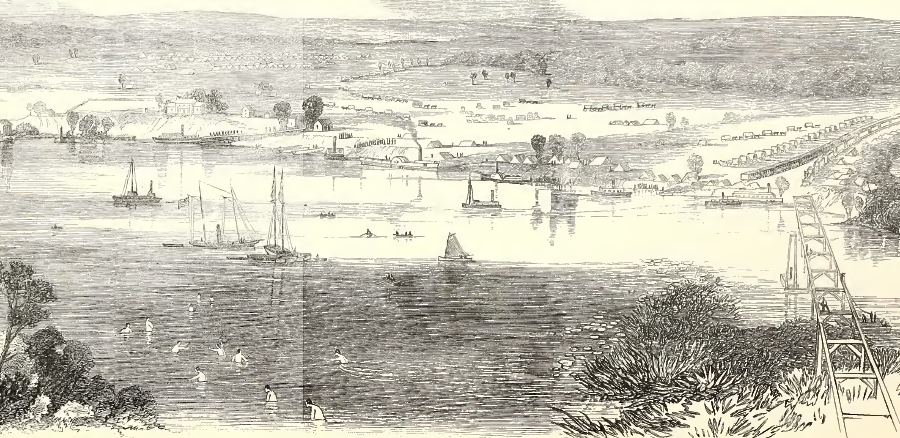 Union General McClelland planned the 1862 Peninsula Campaign to take advantage of steamboats, and assumed the Confederates had no significant naval forces that could interrupt water-based supply lines to White House Landing