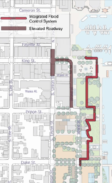 Alexandria is planning for sea level rise between 2.3 to 5.2 feet by 2100