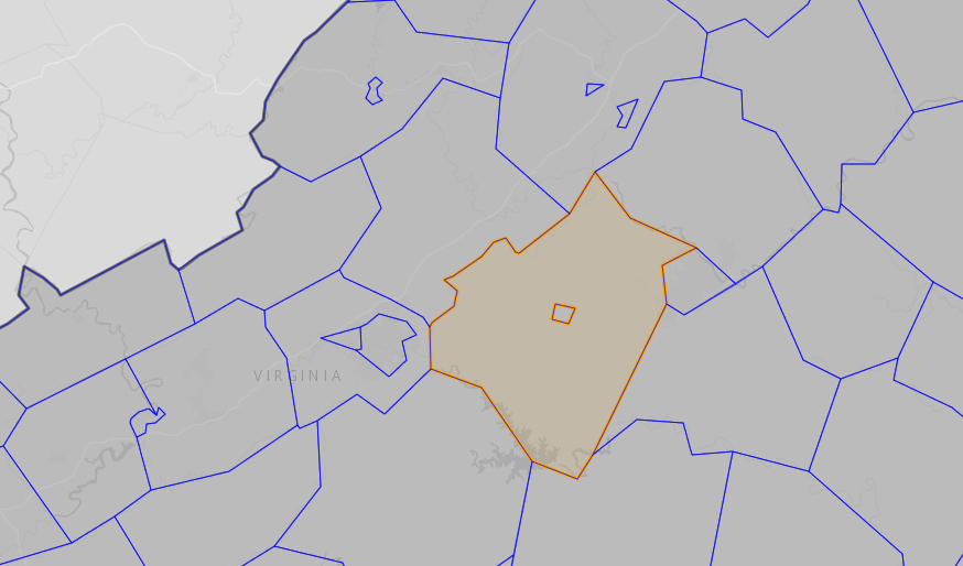 though the City of Bedford became part of Bedford County in 2013, six years later an online mapping system for the US Army Corps of Engineers continued to show it as an independent city