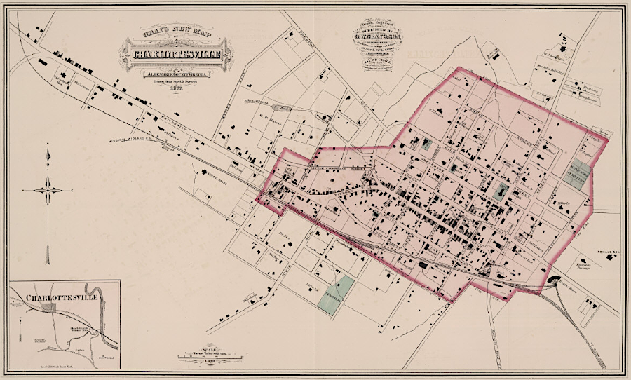 Charlottesville in 1878