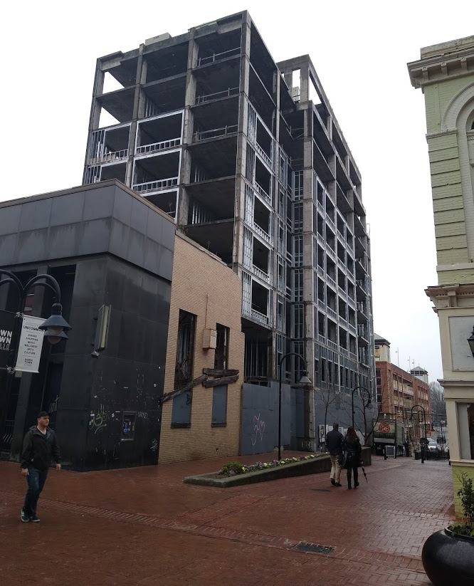 the building started in 2008 as the Landmark Hotel was still unfinished in 2020