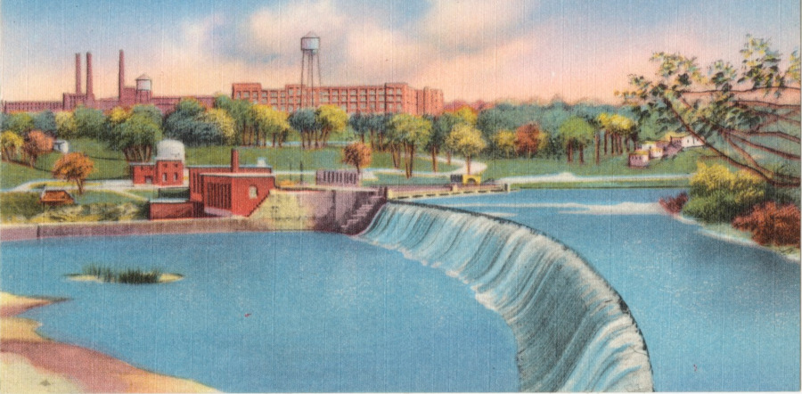 waterpower attracted industry to Danville