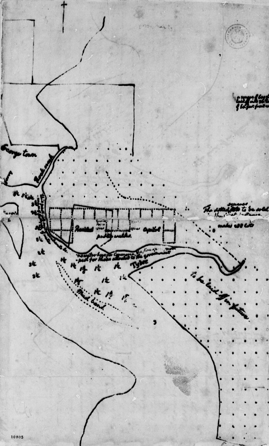 George Washington determined where the new national capital would be located on the Potomac River