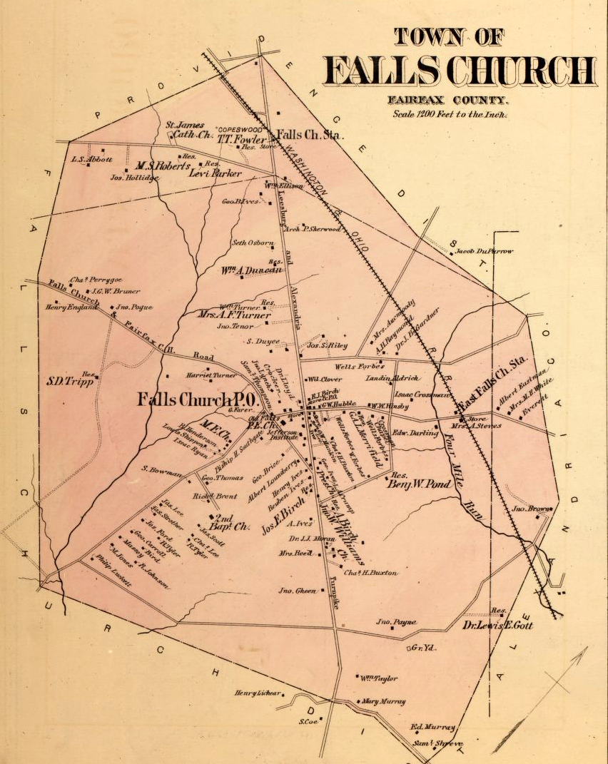 Falls Church in 1878