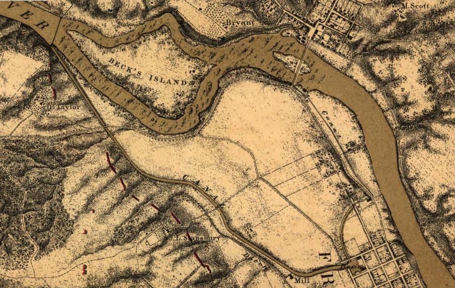 Fredericksburg and its canals, 1862