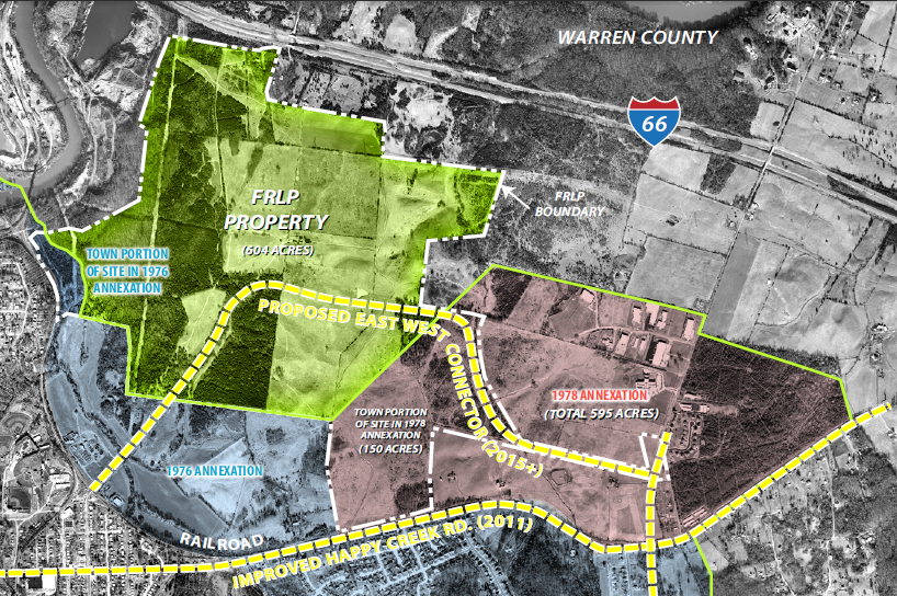 in 2014, the 604 acres owned by the Front Royal Limited Partnership (FRLP) were annexed into Front Royal