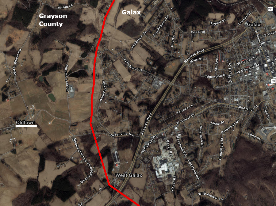 African-American students from Oldtown in Grayson County forced desegregation of Galax High School in 1960