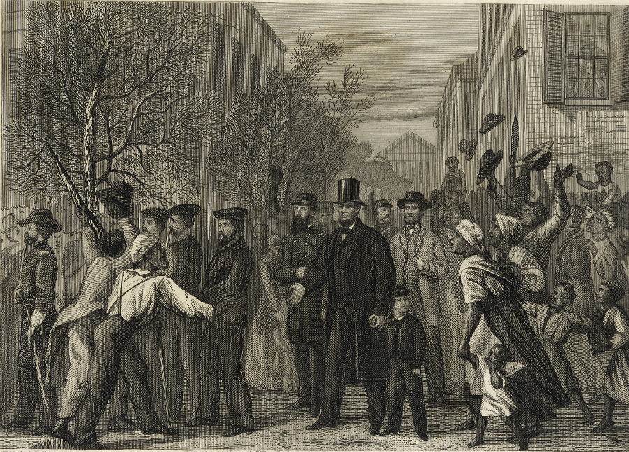 Abraham Lincoln visited Richmond on April 4, before General Robert E. Lee surrendered at Appomattox on April 9, 1865